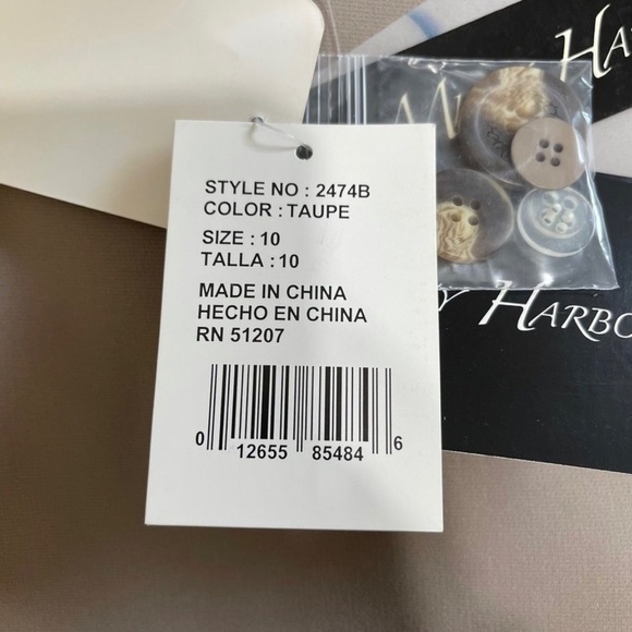 MISTY Harbor Water Repellent Button Down Trench Coat Taupe Size 10 Missy NWT - Picture 14 of 16